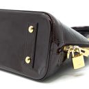 AAA Replica Louis Vuitton LV ALMA BB MONOGRAM VERNIS LEATHER AMARANTE