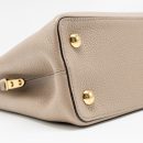 AAA Replica Louis Vuitton LV CAPUCINES MM TAURILLON LEATHER LIGHT GREY GHW