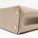AAA Replica Louis Vuitton LV CAPUCINES MM TAURILLON LEATHER LIGHT GREY GHW