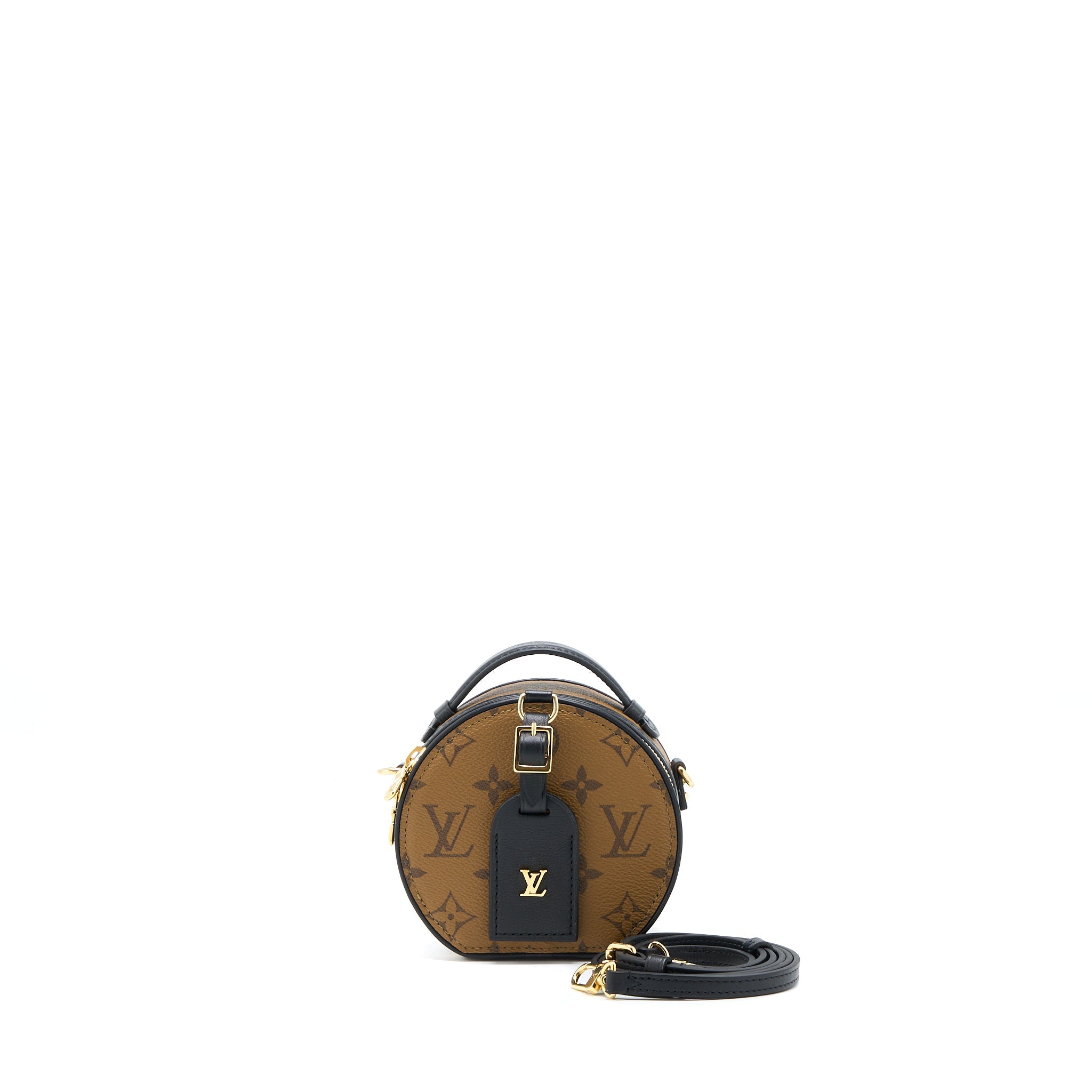 AAA Replica Louis Vuitton LV MINI BOITE CHAPEAU REVERSE MONOGRAM CANVAS GHW