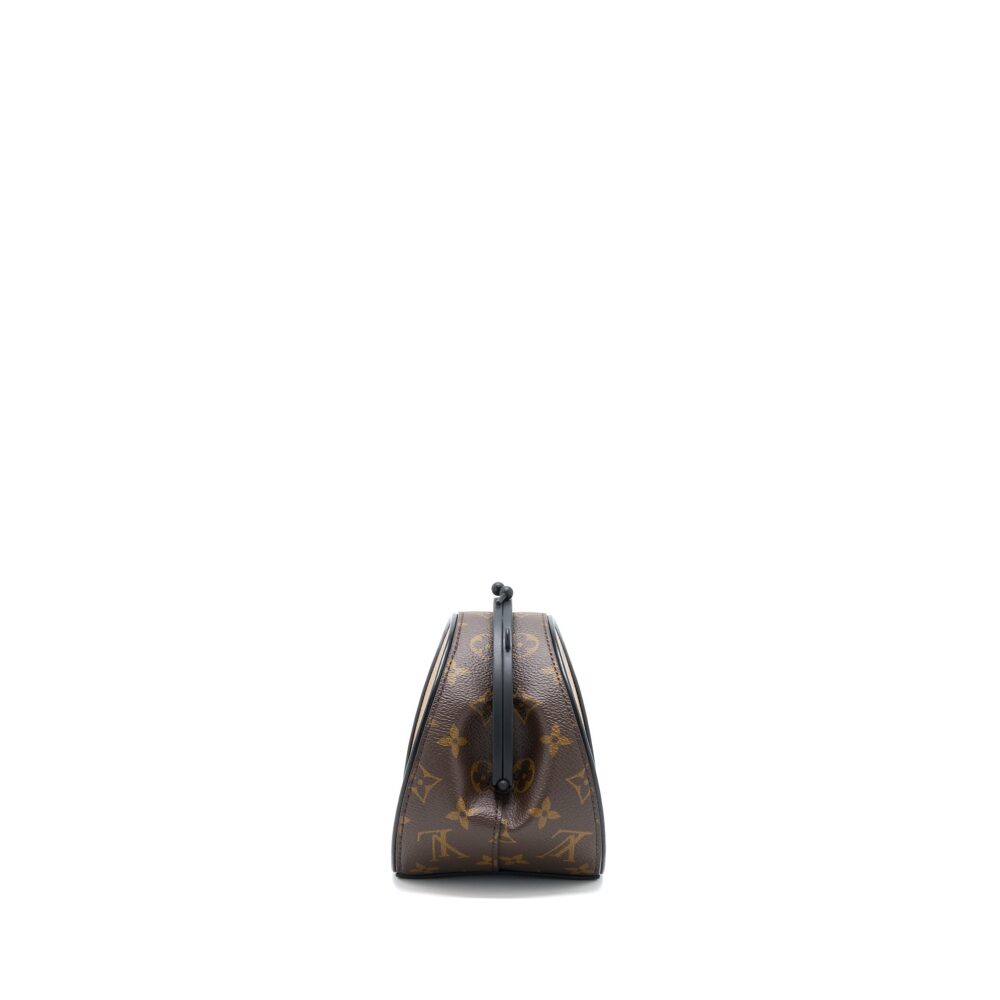 AAA Replica Louis Vuitton LV BOURSICOT CHAIN BAG REVERSE MONOGRAM CANVAS WITH EXTRA LV STRAP