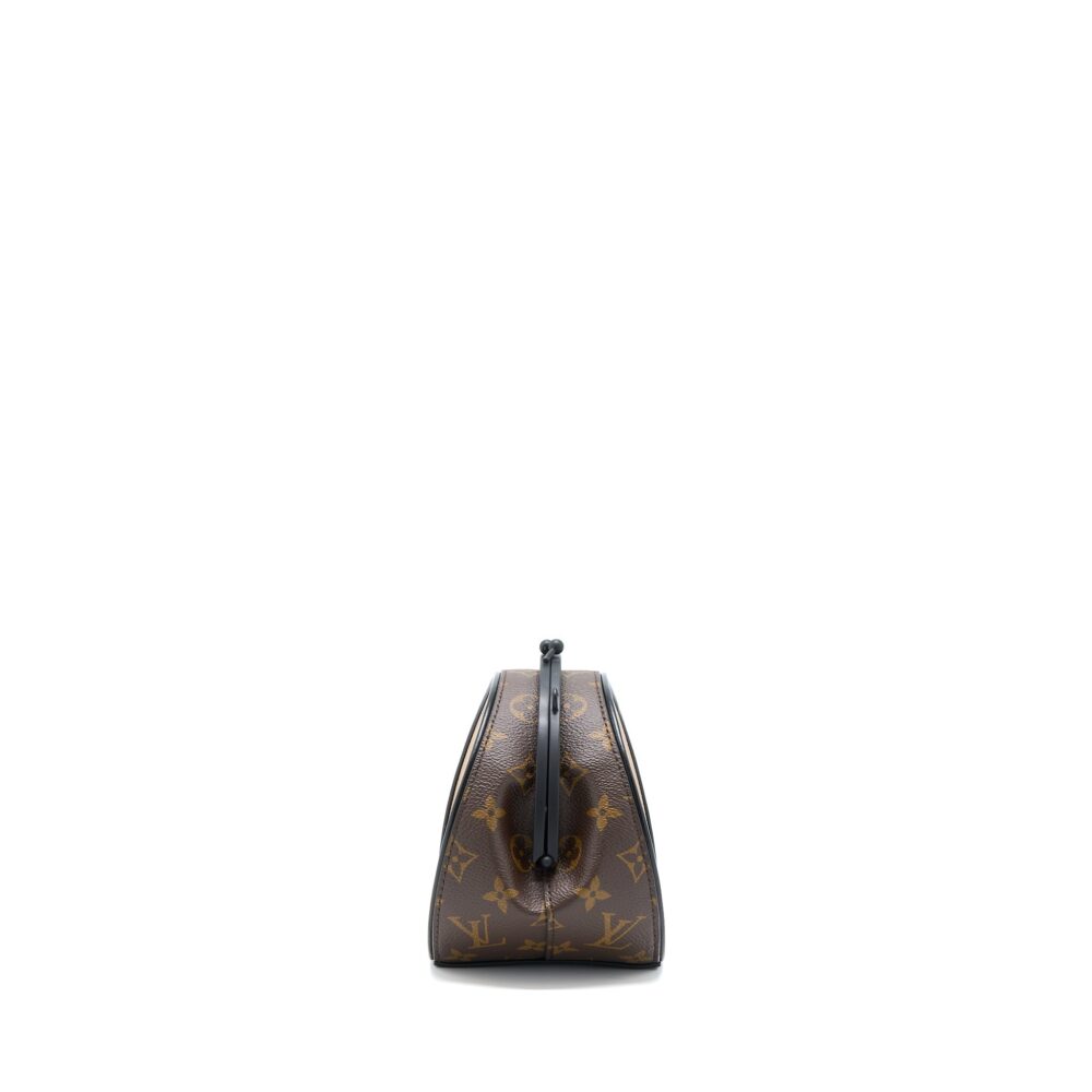 AAA Replica Louis Vuitton LV BOURSICOT CHAIN BAG REVERSE MONOGRAM CANVAS WITH EXTRA LV STRAP