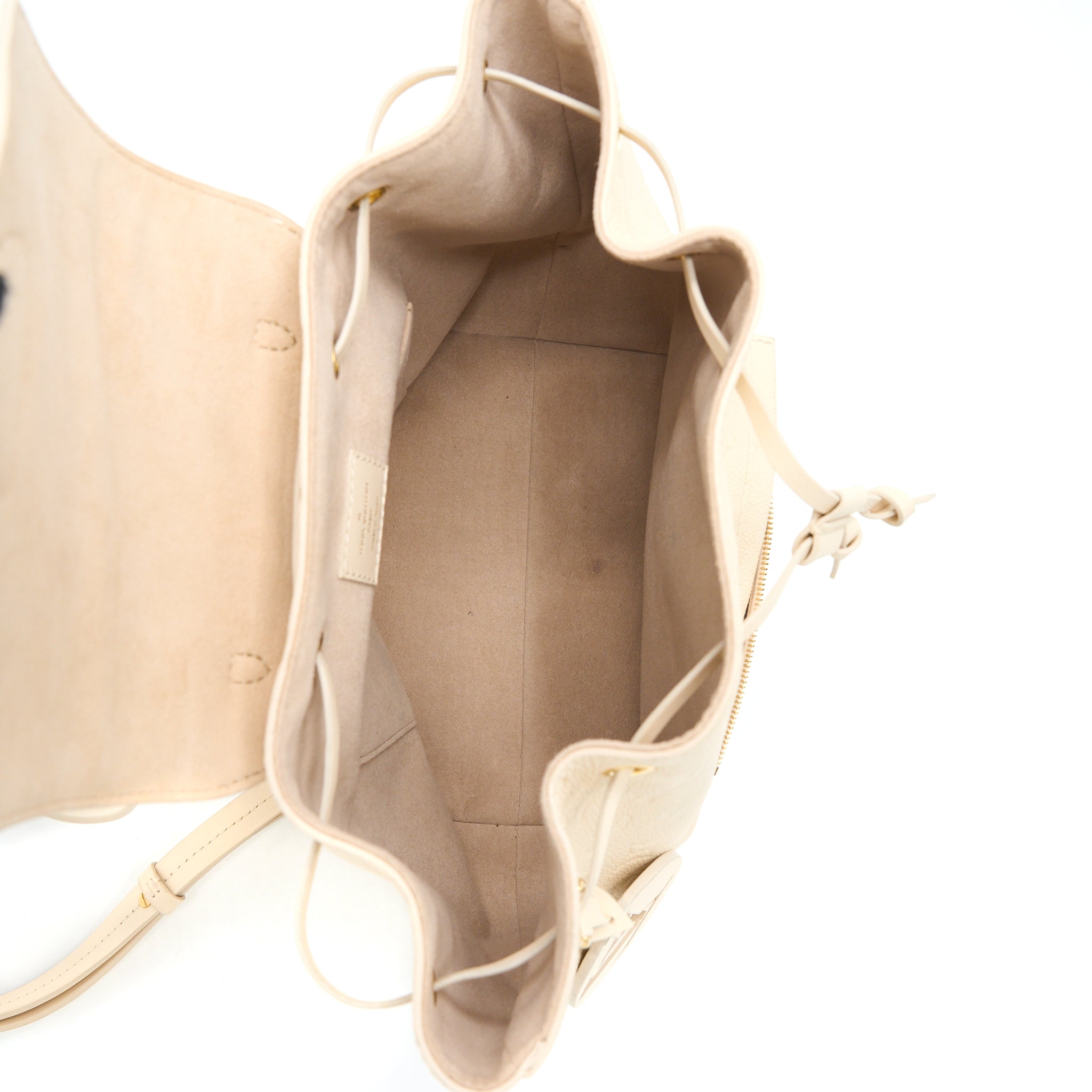 AAA Replica Louis Vuitton LV MONTSOURIS BACKPACK MONOGRAM EMPREINTE CREAM GHW