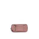AAA Replica Louis Vuitton LV ALMA BB PATENT LEATHER METALLIC PINK WITH BLACK HANDLE SHW