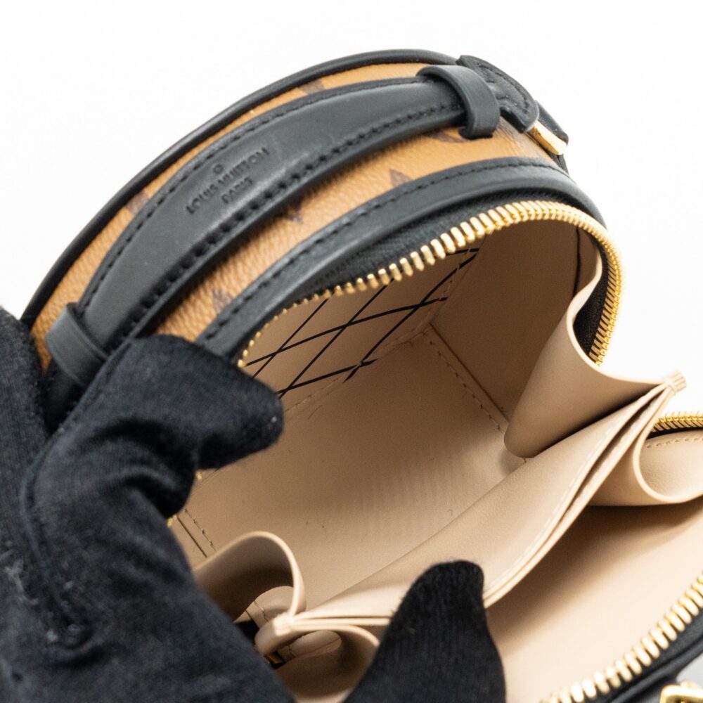 AAA Replica Louis Vuitton LV MINI BOITE CHAPEAU MONOGRAM REVERSE CANVAS GHW