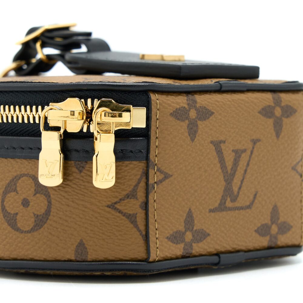 AAA Replica Louis Vuitton LV MINI BOITE CHAPEAU REVERSE MONOGRAM CANVAS GHW
