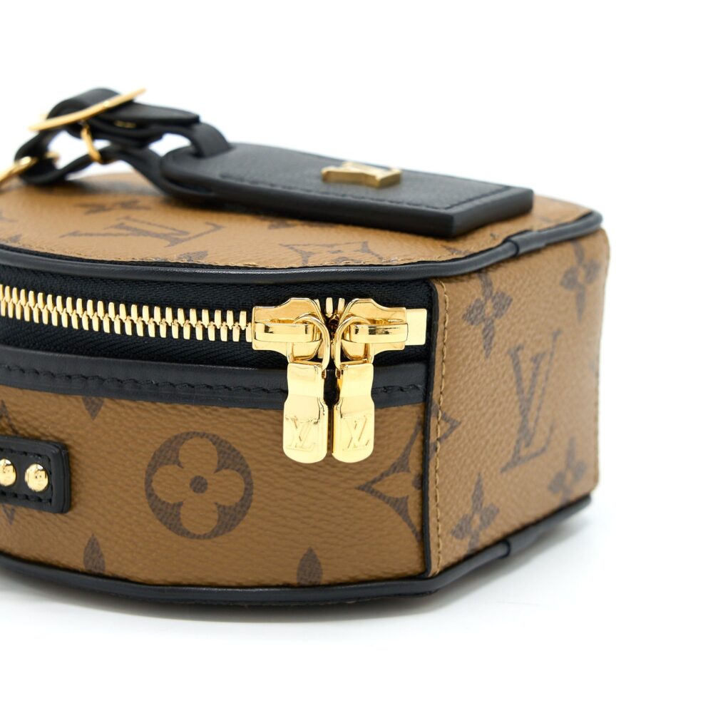 AAA Replica Louis Vuitton LV MINI BOITE CHAPEAU REVERSE MONOGRAM CANVAS GHW