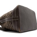 AAA Replica Louis Vuitton LV LIN NOE BAG FABRIC/LEATHER EBENE GHW
