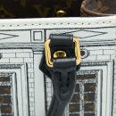 AAA Replica Louis Vuitton LV PETIT SAC PLAT BAG WHITE/BLACK FORNASETTI MONOGRAM CANVAS GHW