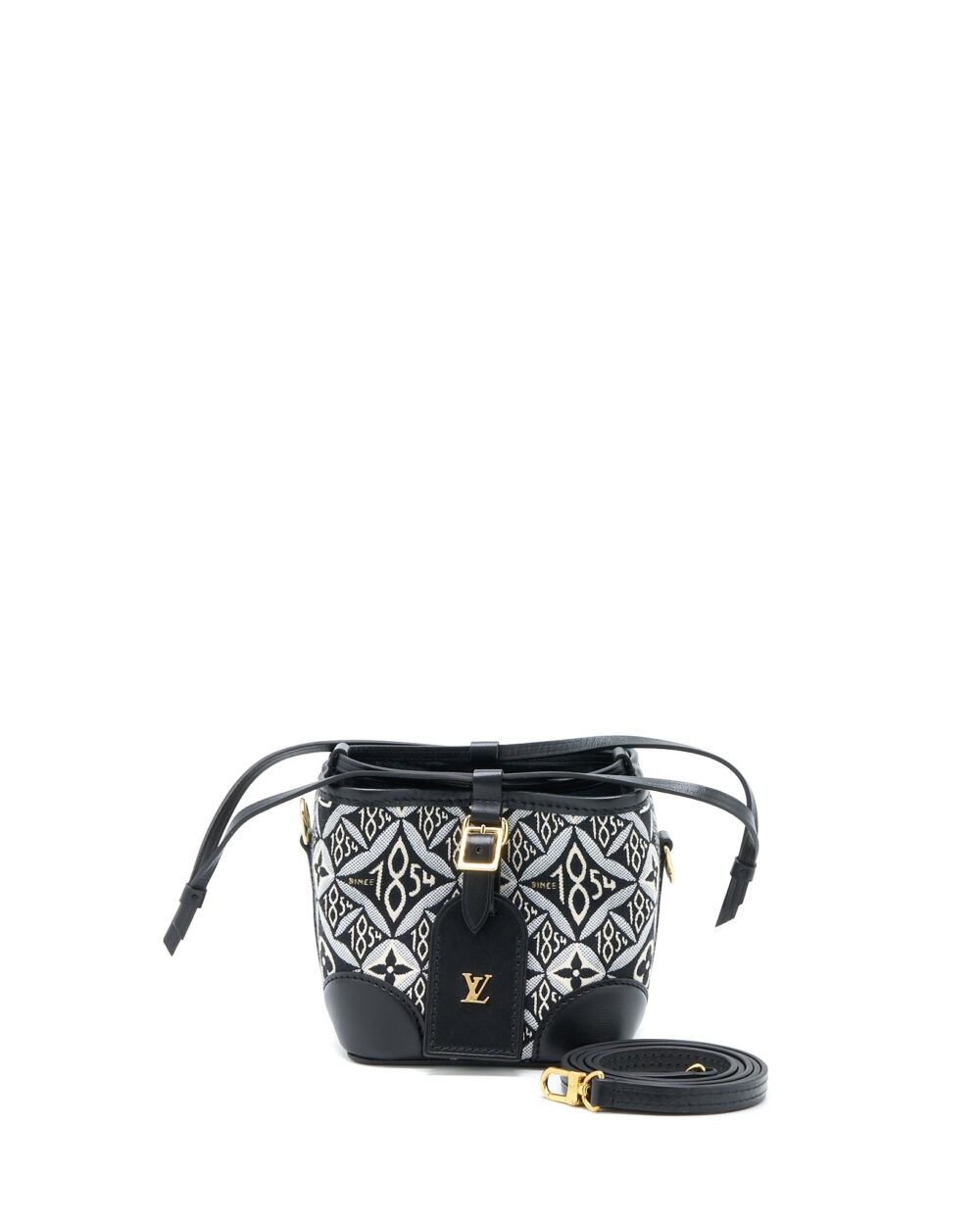 AAA Replica Louis Vuitton LV SINCE 1854 NOE PURSE CANVAS/LEATHER BLACK/MULTICOLOUR GHW