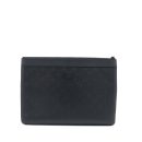 AAA Replica Louis Vuitton LV DISCOVERY POCHETTE MONOGRAM SHADOW BLACK WITH BLACK HARDWARE