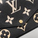 AAA Replica Louis Vuitton LV FELICIE POCHETTE MONOGRAM EMPREINTE LEATHER BLACK/BEIGE GHW