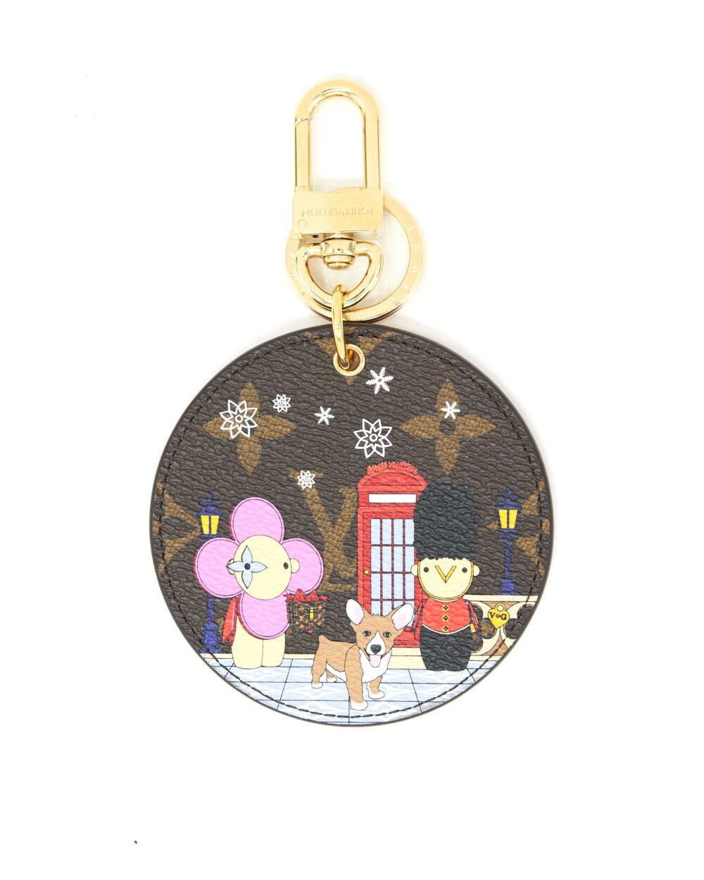 AAA Replica Louis Vuitton LV ILLUSTRE LONDON XMAS BAG CHARM AND KEY HOLDER