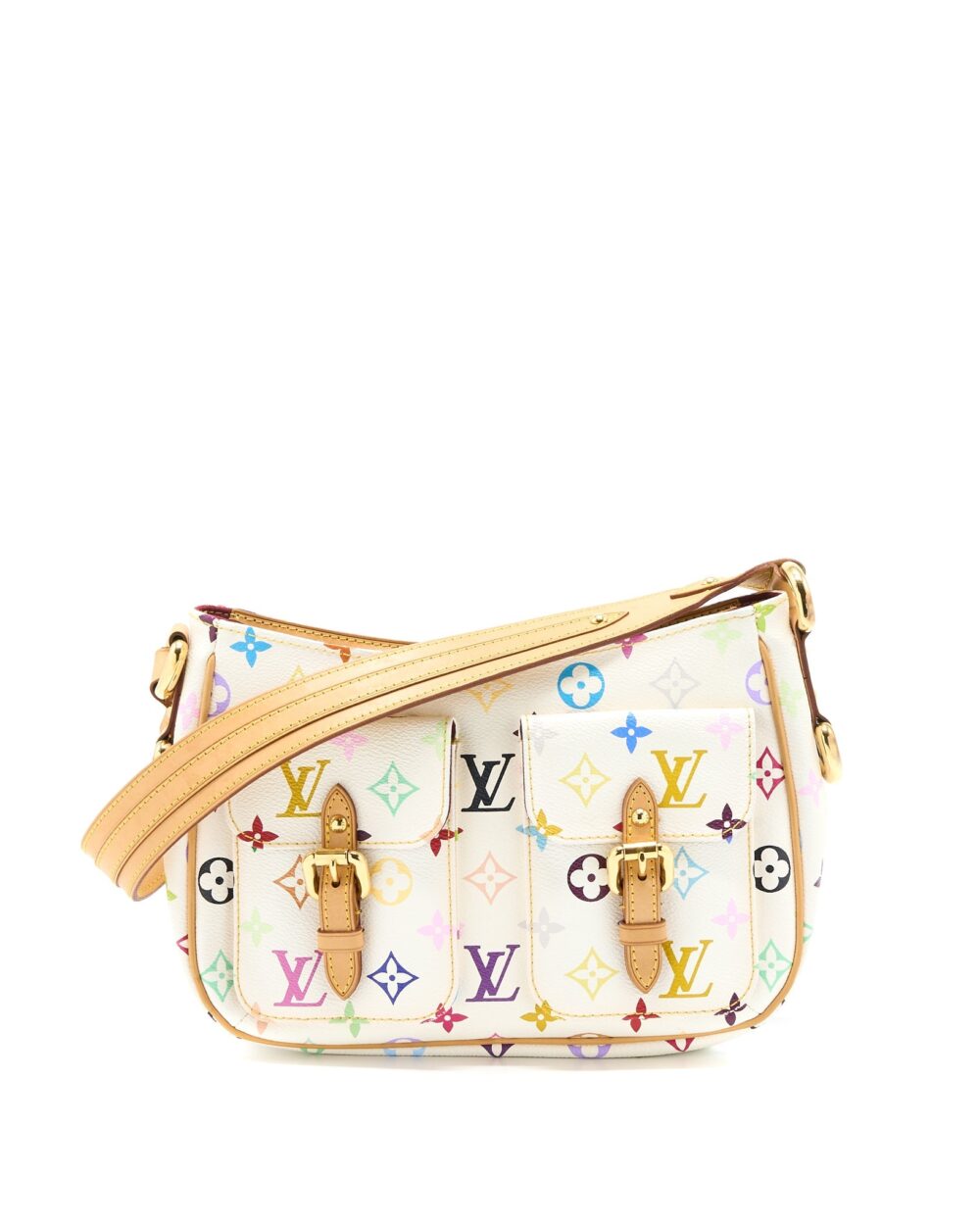 AAA Replica Louis Vuitton LV LODGE PM MULTICOLOUR MONOGRAM CANVAS WHITE GHW