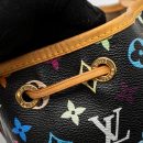 AAA Replica Louis Vuitton LV PETIT NOE MONOGRAM CANVAS BLACK/MULTICOLOUR GHW