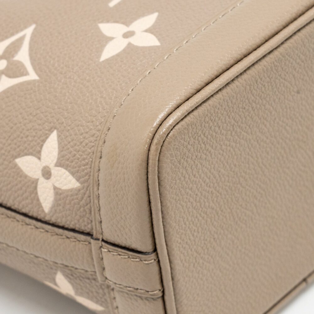 AAA Replica Louis Vuitton LV NANO NOE MONOGRAM EMPREINTE CALFSKIN LEATHER GREY GHW