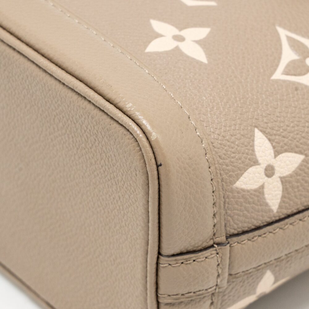 AAA Replica Louis Vuitton LV NANO NOE MONOGRAM EMPREINTE CALFSKIN LEATHER GREY GHW