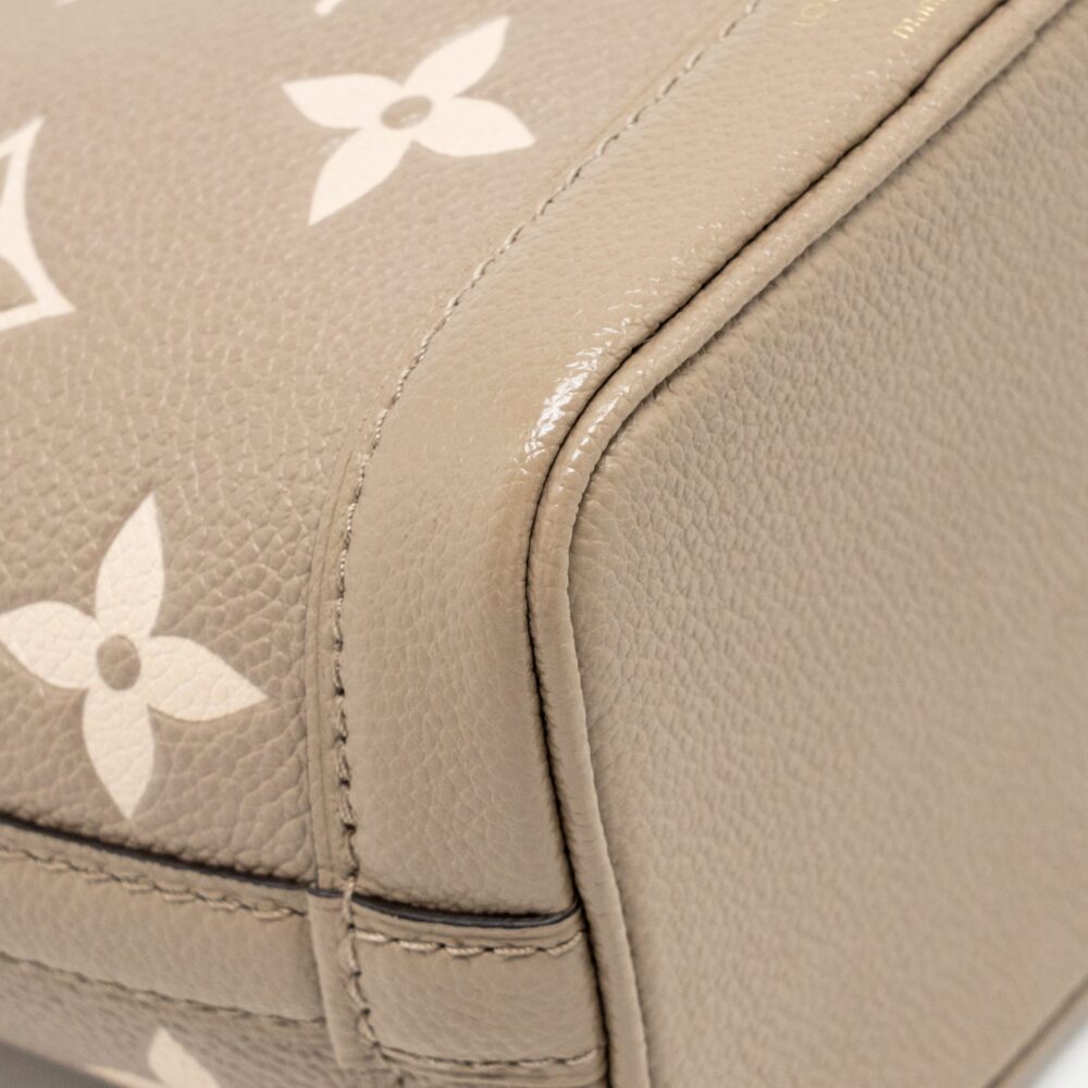 AAA Replica Louis Vuitton LV NANO NOE MONOGRAM EMPREINTE CALFSKIN LEATHER GREY GHW