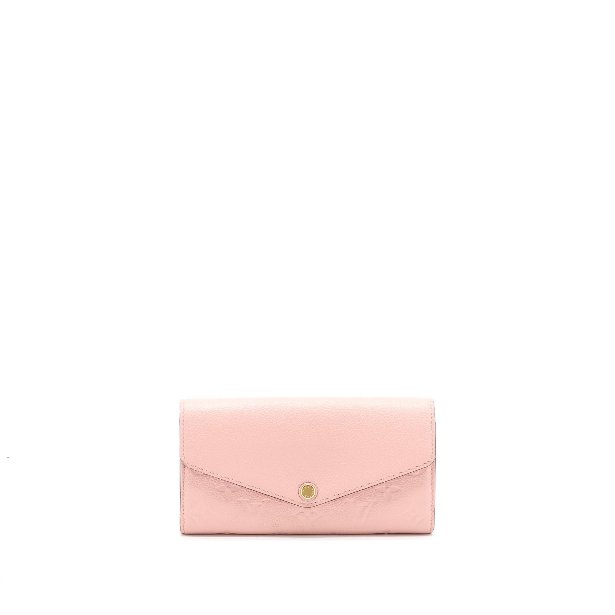 AAA Replica Louis Vuitton LV SARAH WALLET MONOGRAM EMPREINTE LIGHT PINK GHW