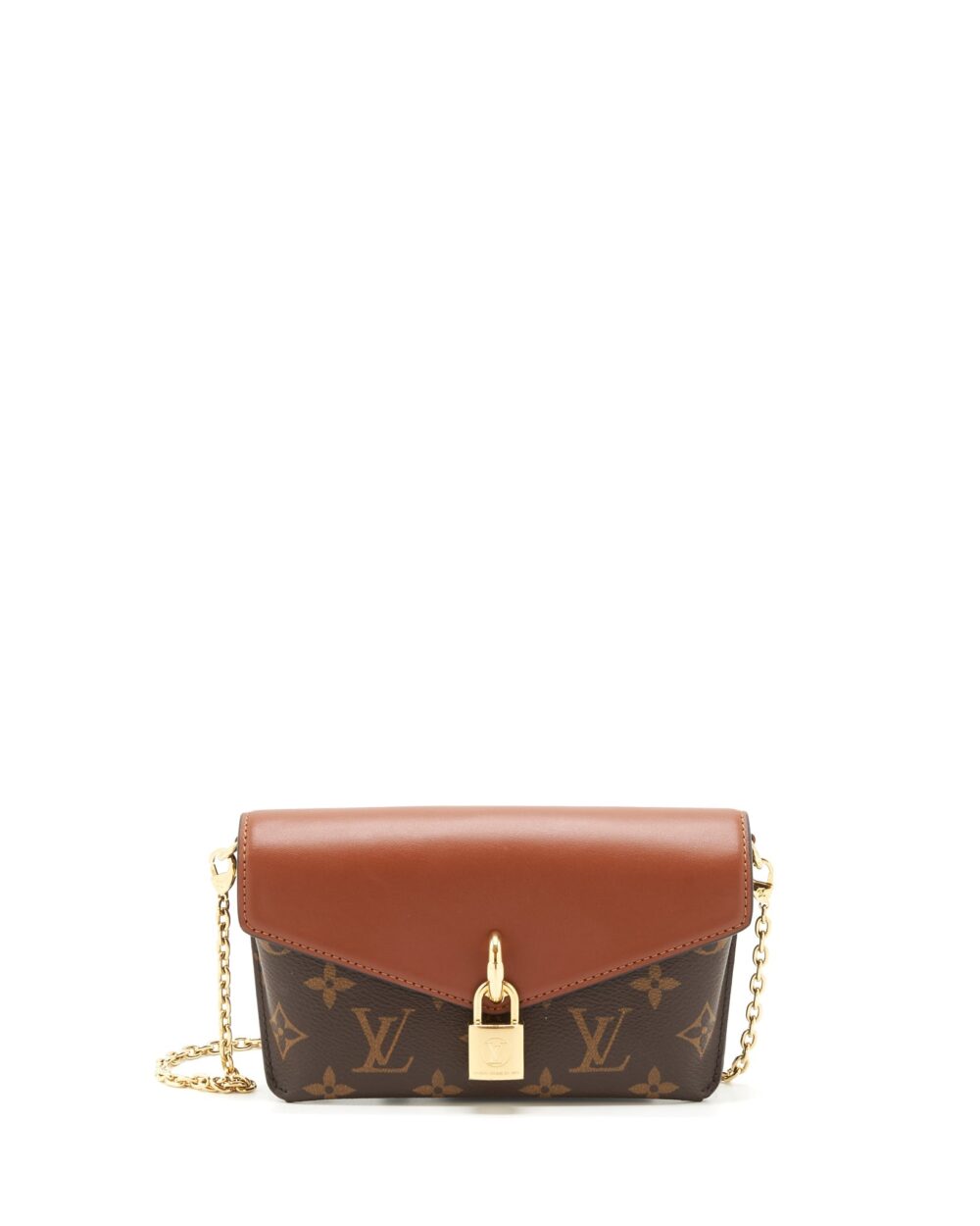 AAA Replica Louis Vuitton LV PADLOCK ON STRAP MONOGRAM CARAMEL GHW