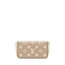 AAA Replica Louis Vuitton LV FELICIE POCHETTE TOURTERELLE/CREME GHW