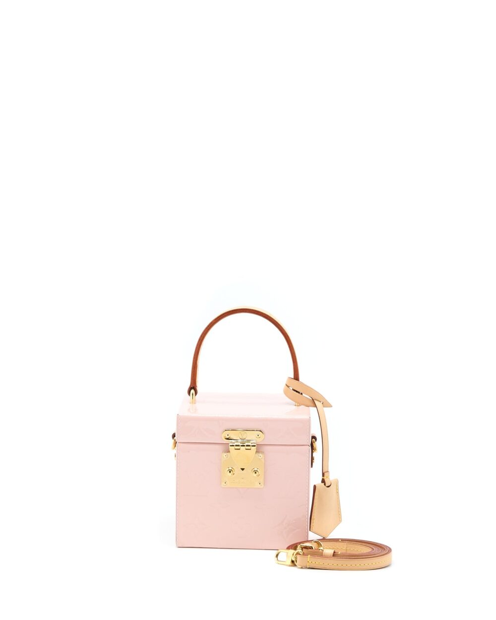 AAA Replica Louis Vuitton LV BLEECKER BOX BAG VERNIS PINK GHW