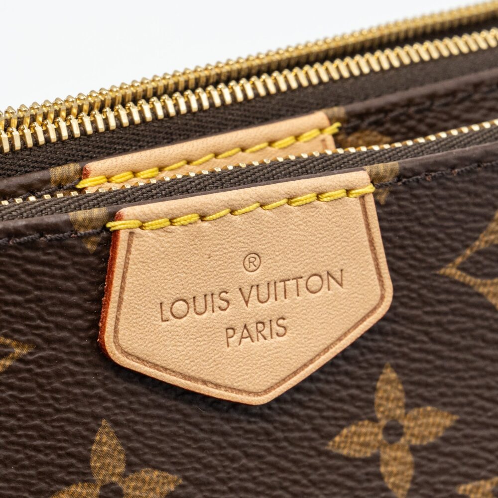 AAA Replica Louis Vuitton LV MULTI POCHETTE MONOGRAM CANVAS KHAKI STRAP GHW