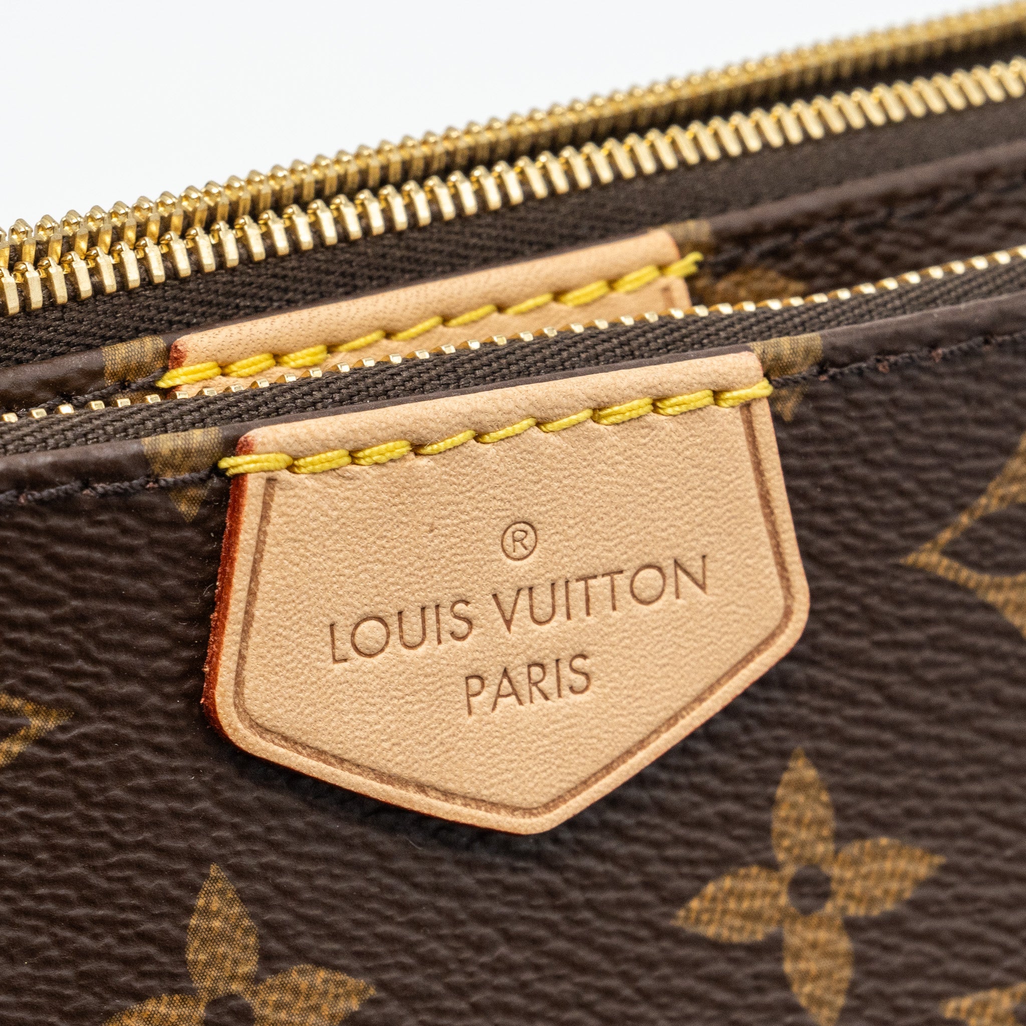 AAA Replica Louis Vuitton LV MULTI POCHETTE MONOGRAM CANVAS KHAKI STRAP GHW