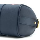 AAA Replica Louis Vuitton LV KEEPALL XS MONOGRAM DENIM/LEATHER BLUE GHW