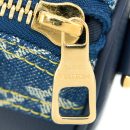 AAA Replica Louis Vuitton LV KEEPALL XS MONOGRAM DENIM/LEATHER BLUE GHW
