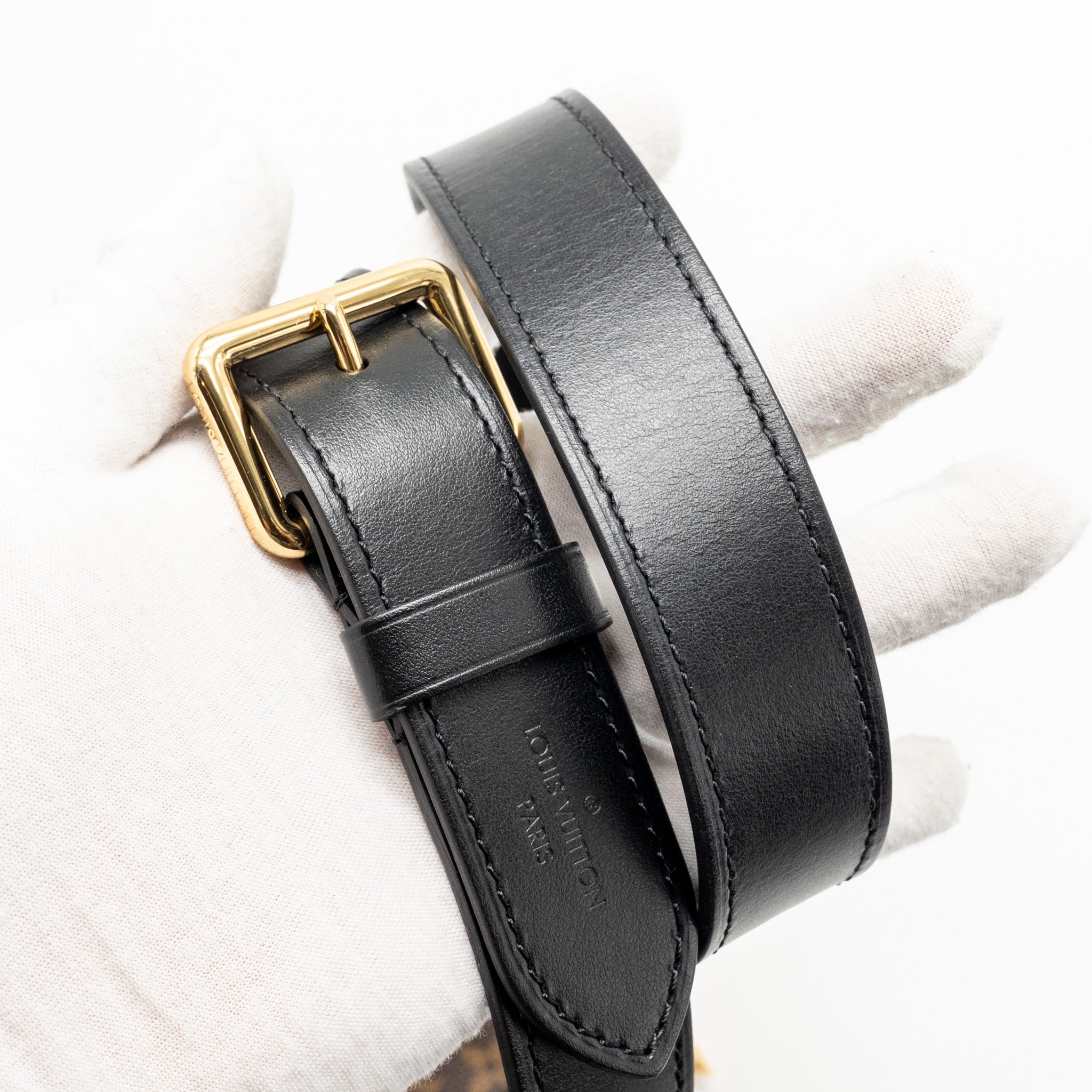 AAA Replica Louis Vuitton LV ODEON PM BAG MONOGRAM CANVAS BLACK GHW
