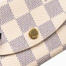 AAA Replica Louis Vuitton LV ROSALIE COIN PURSE DAMIER AZUR CANVAS GHW