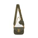 AAA Replica Louis Vuitton LV NEW WAVE MULTI POCHETTE CALFSKIN KAKI GREEN GHW