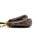 AAA Replica Louis Vuitton LV MULTI POCHETTE ACCESSORIES MONOGRAM CANVAS KHAKI STRAP GHW