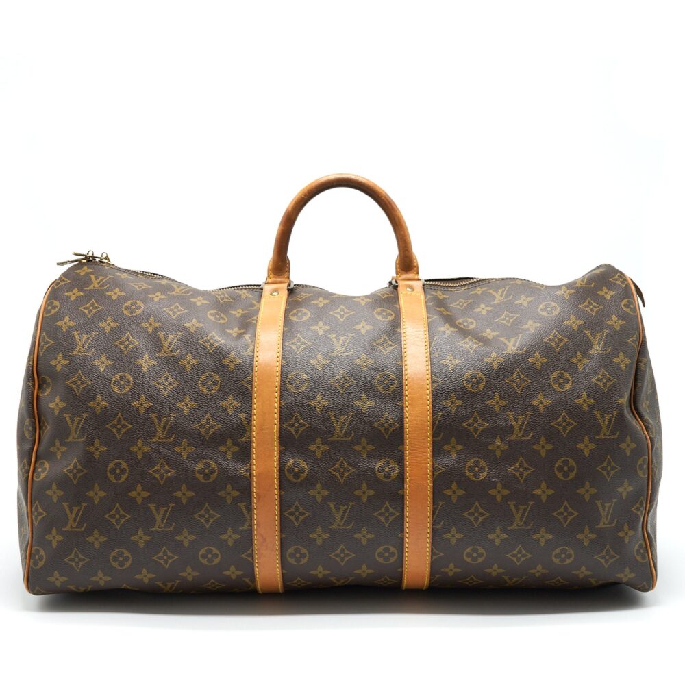 AAA Replica Louis Vuitton LV KEEPALL 55 MONOGRAM CANVAS GHW