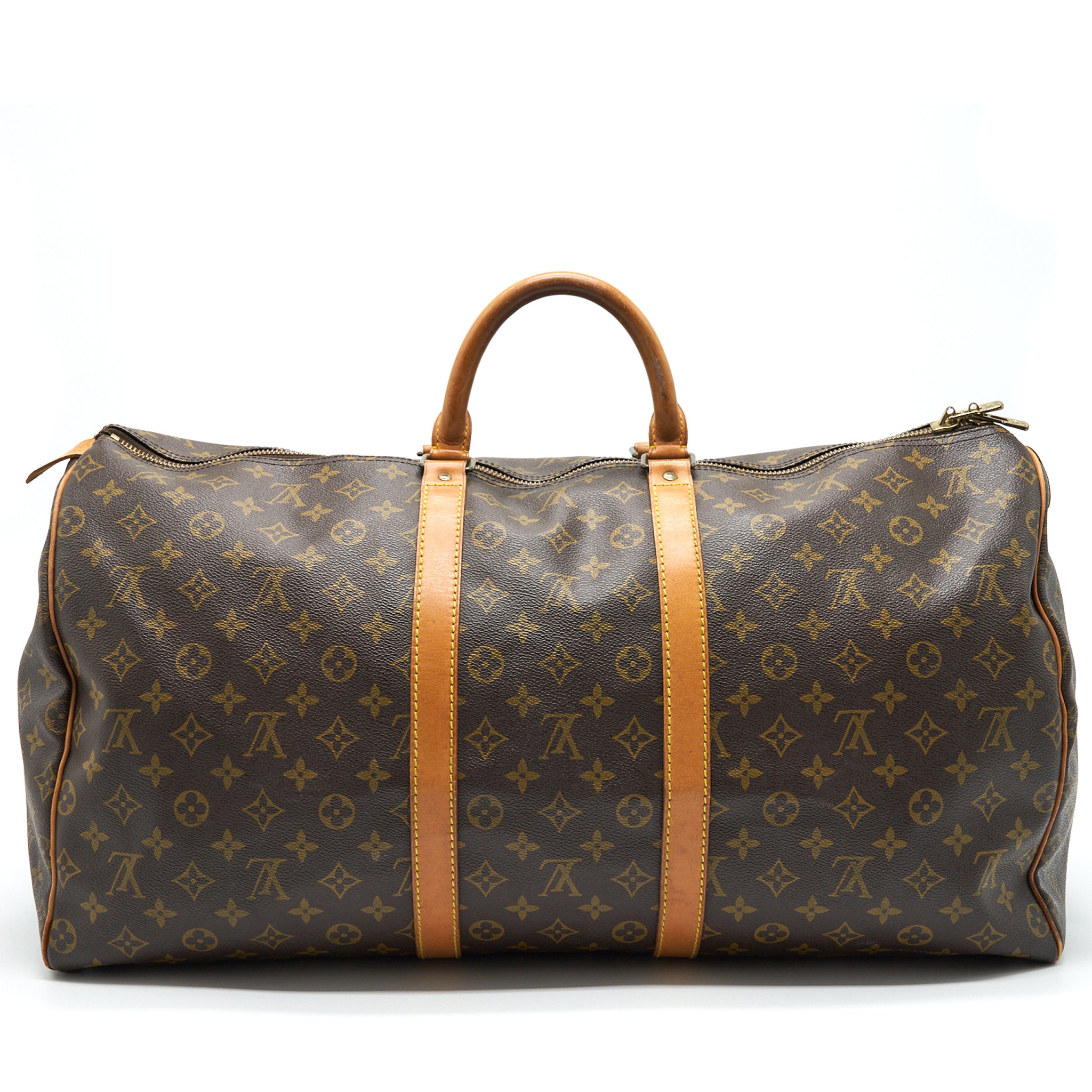AAA Replica Louis Vuitton LV KEEPALL 55 MONOGRAM CANVAS GHW