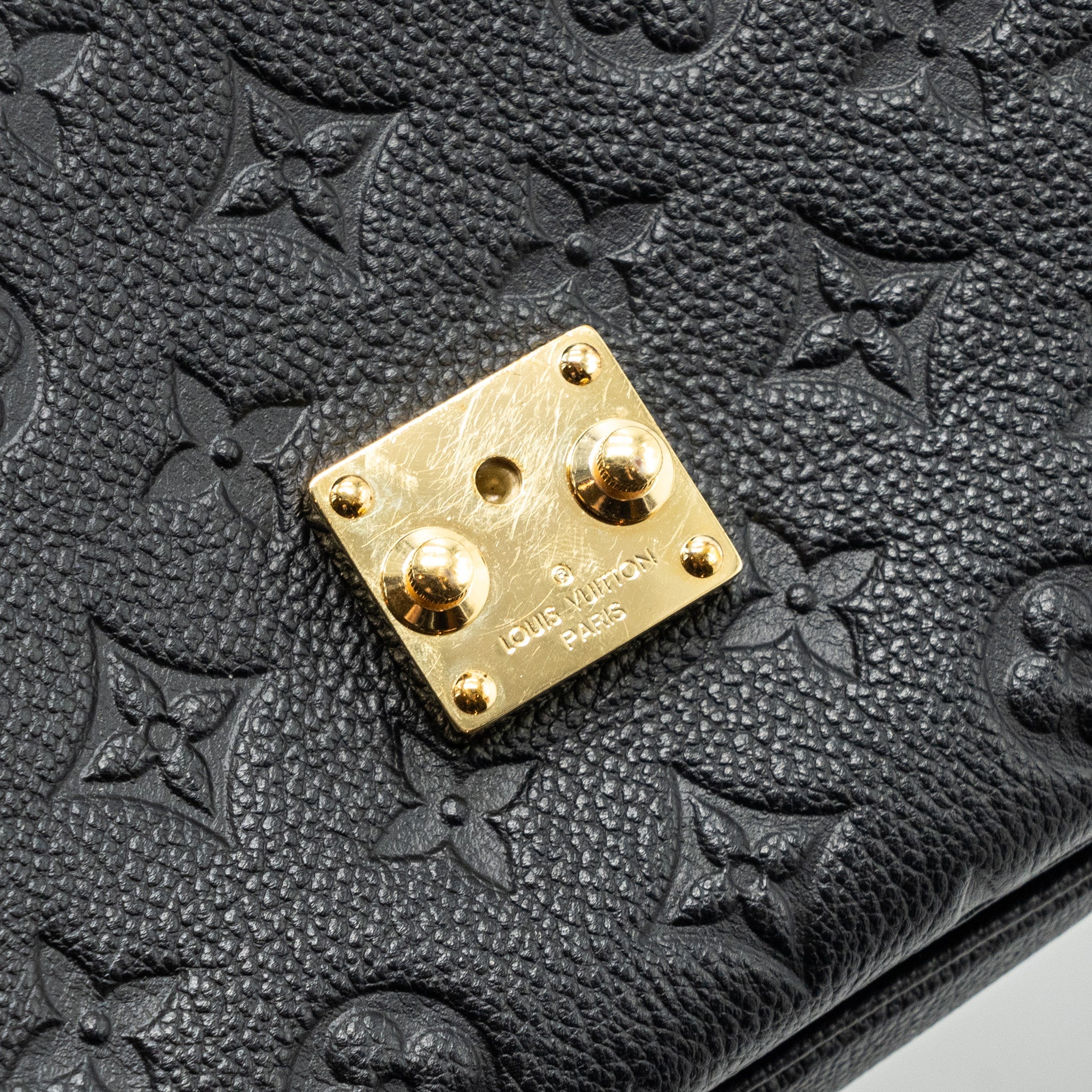 AAA Replica Louis Vuitton LV MÉTIS POCHETTE MONOGRAM EMPREINTE BLACK GHW(NEW VERSION)