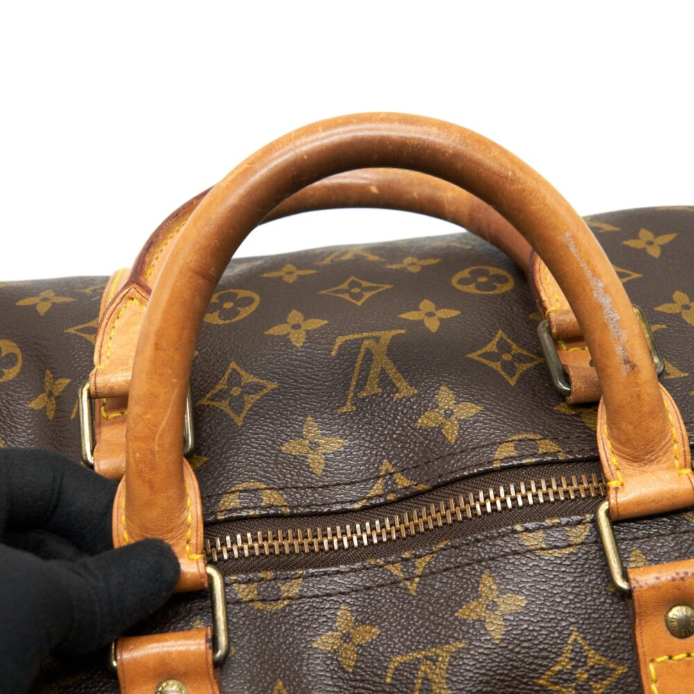 AAA Replica Louis Vuitton LV KEEPALL 55 MONOGRAM CANVAS GHW