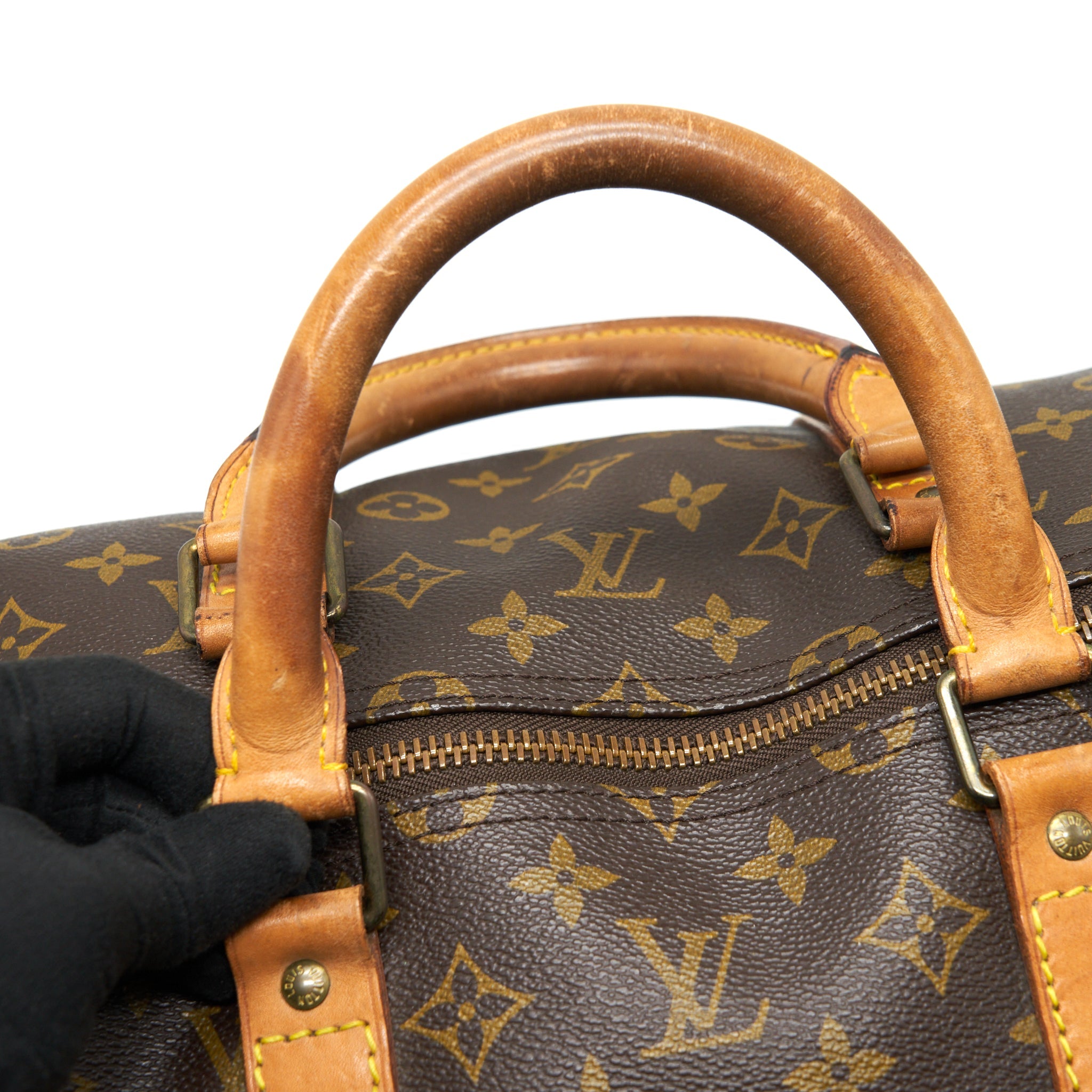 AAA Replica Louis Vuitton LV KEEPALL 55 MONOGRAM CANVAS GHW