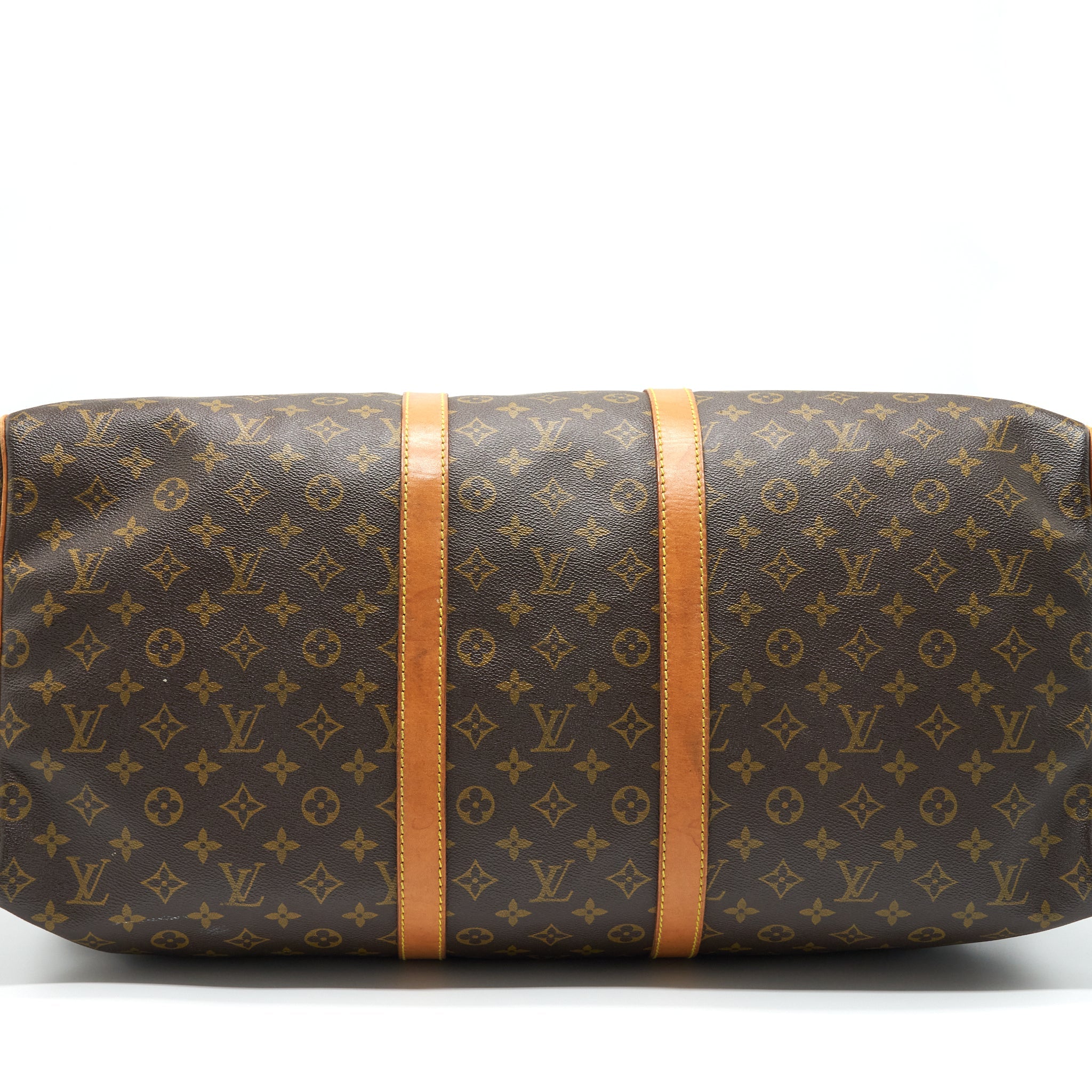AAA Replica Louis Vuitton LV KEEPALL 55 MONOGRAM CANVAS GHW