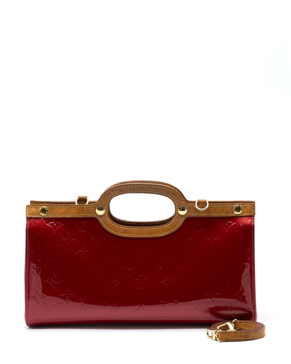 AAA Replica Louis Vuitton LV ROXBURY DRIVE MONOGRAM VERNIS RED GHW