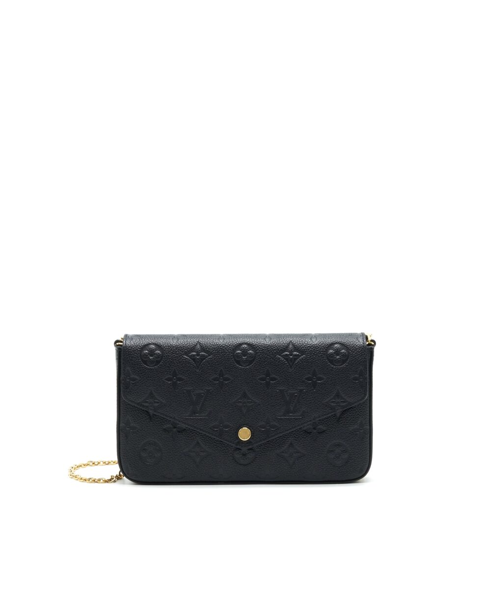 AAA Replica Louis Vuitton LV FELICIE POCHETTE MONOGRAM EMPREINTE LEATHER BLACK