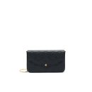 AAA Replica Louis Vuitton LV FELICIE POCHETTE MONOGRAM EMPREINTE LEATHER BLACK