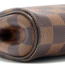AAA Replica Louis Vuitton LV EVA CLUTCH DAMIER EBENE GHW