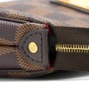 AAA Replica Louis Vuitton LV EVA CLUTCH DAMIER EBENE GHW