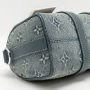 AAA Replica Louis Vuitton LV KEEPALL BANDOULIERE 25 WASHED DENIM CANVAS BLUE SHW