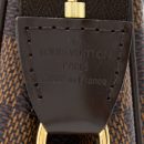 AAA Replica Louis Vuitton LV EVA CLUTCH DAMIER EBENE GHW