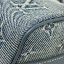 AAA Replica Louis Vuitton LV KEEPALL BANDOULIERE 25 WASHED DENIM CANVAS BLUE SHW