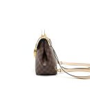 AAA Replica Louis Vuitton LV CLAPTON BACKPACK DAMIER EBENE LEATHER BROWN