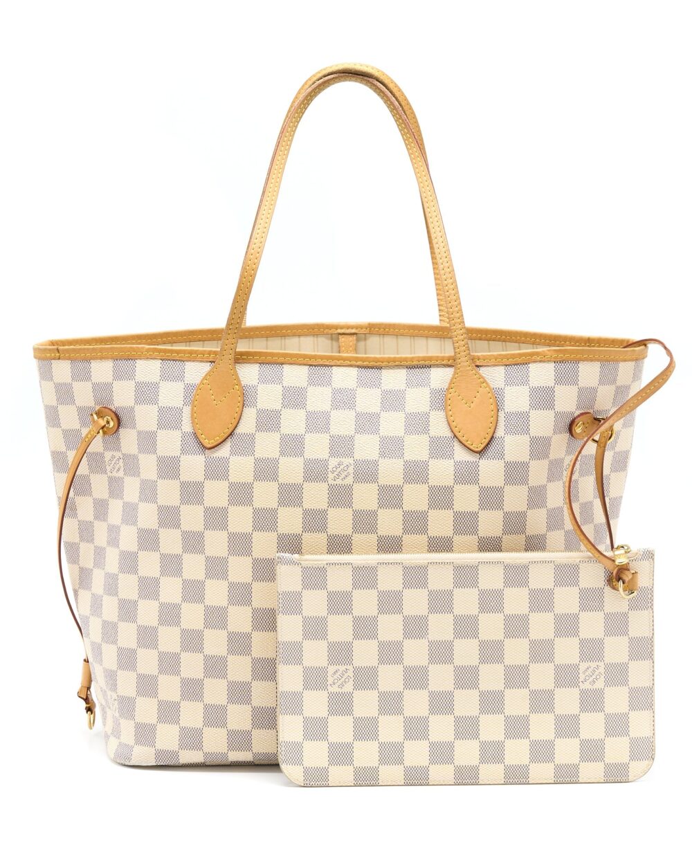 AAA Replica Louis Vuitton LV NEVERFULL MM DAMIER AZUR GHW